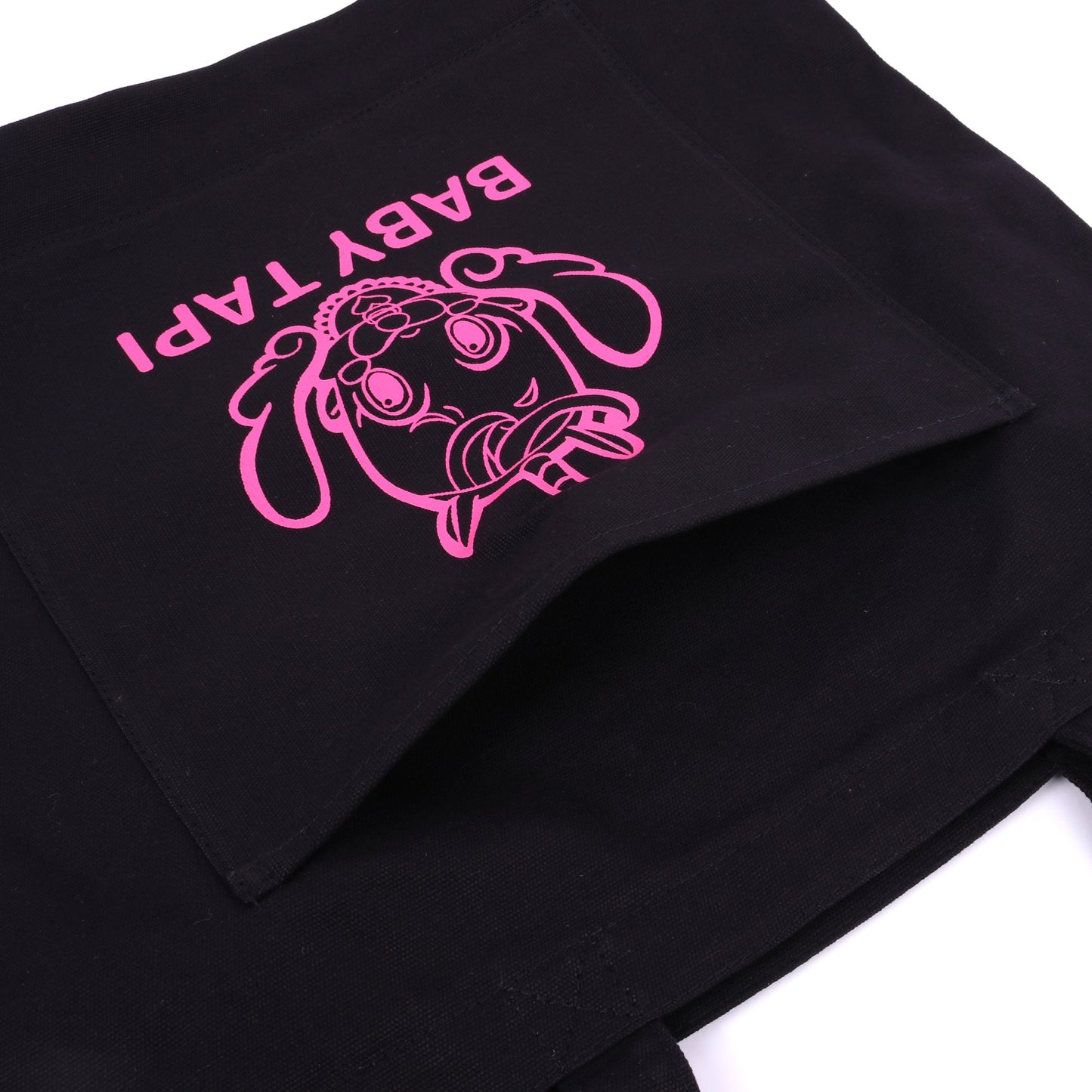 BABYTAPI ロゴプリント トートバッグ(Black)