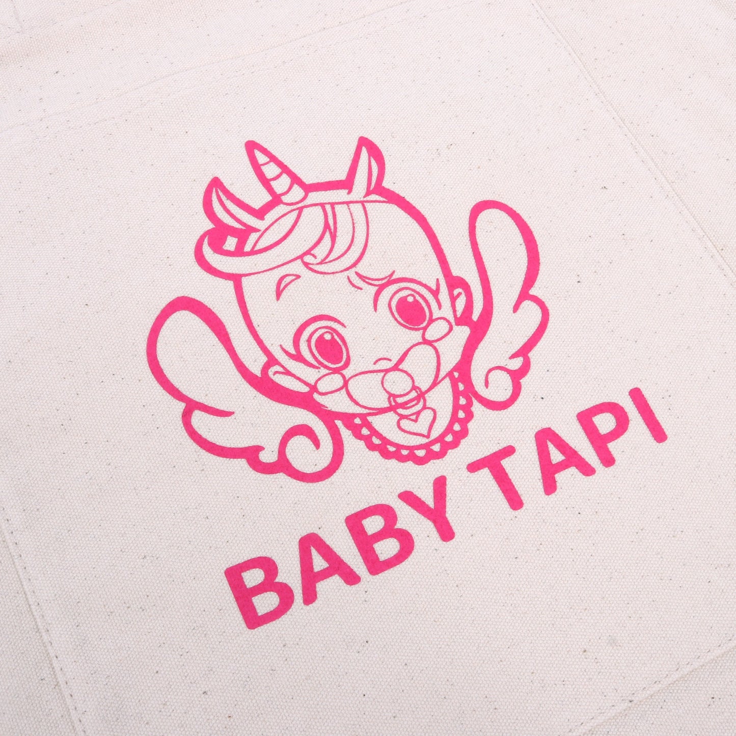 BABYTAPI ロゴプリント トートバッグ(White)