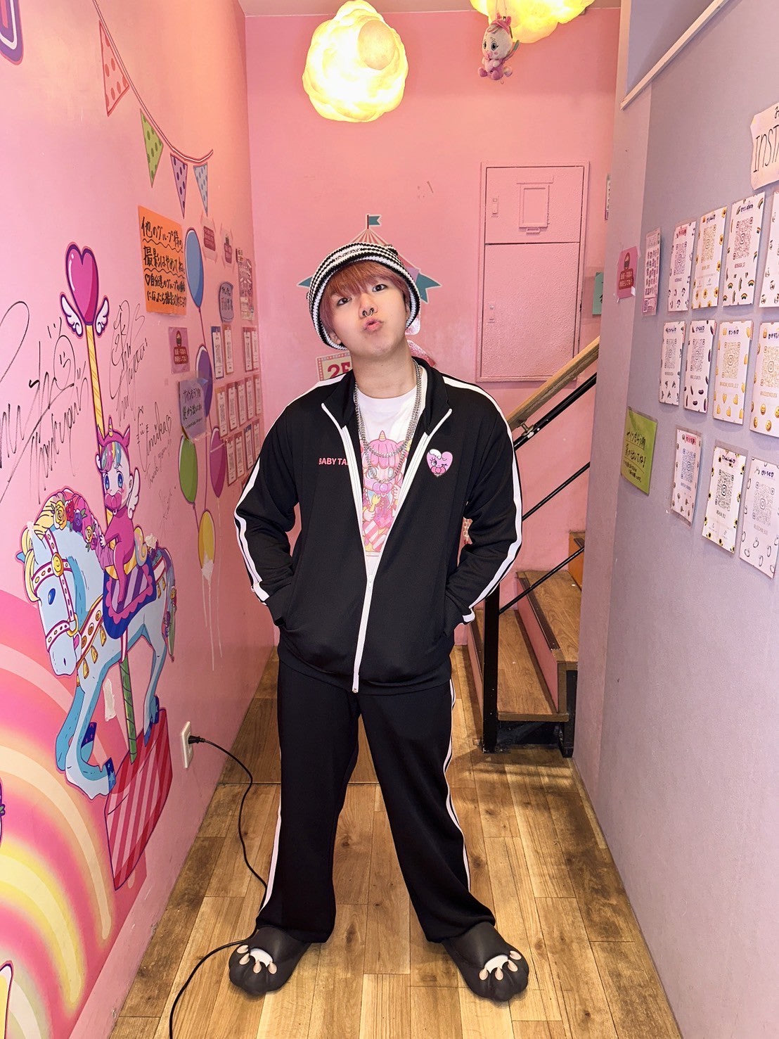 ベビタピセットアップジャージ　[BLK]
