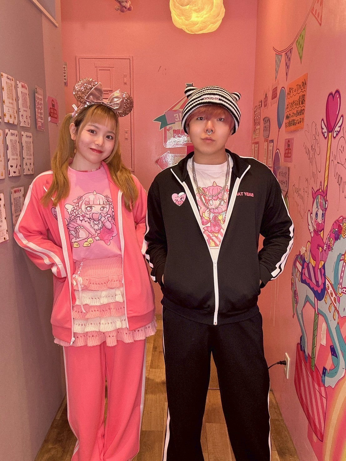 ベビタピセットアップジャージ　[PNK]