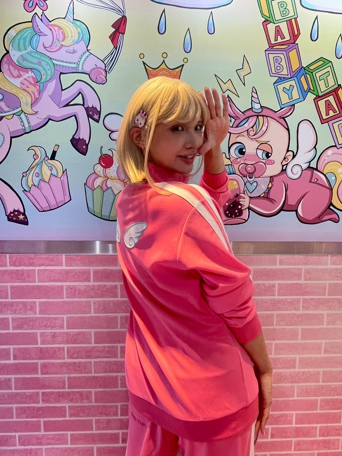 ベビタピセットアップジャージ　[PNK]