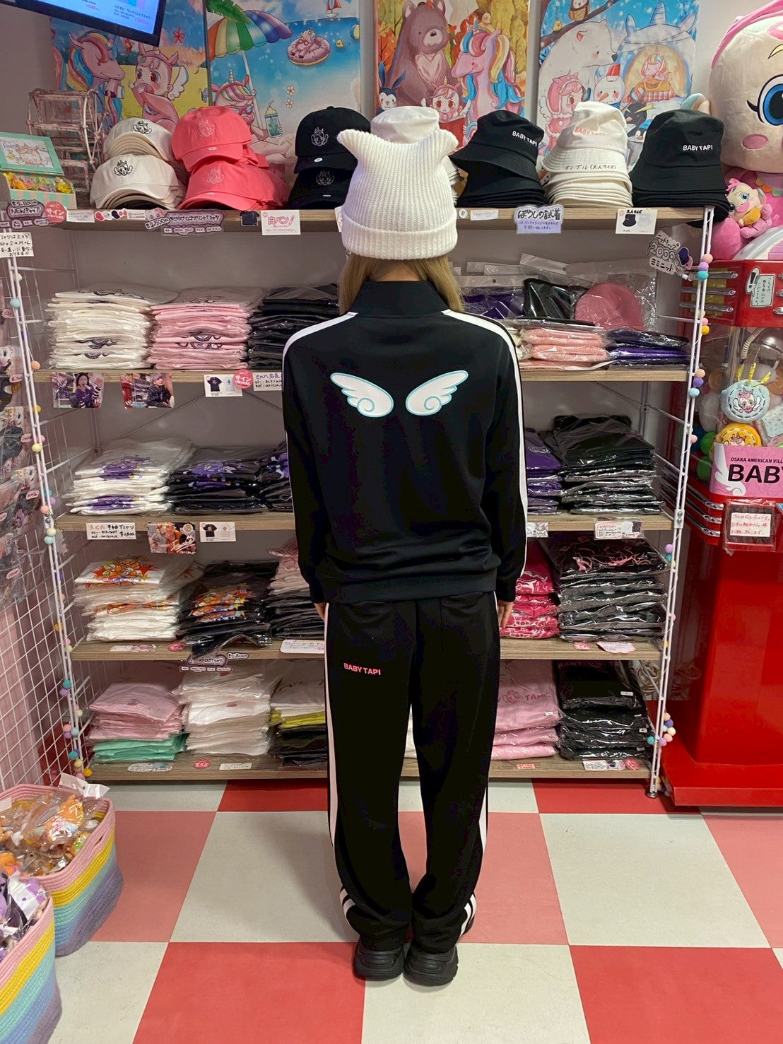 ベビタピセットアップジャージ　[BLK]
