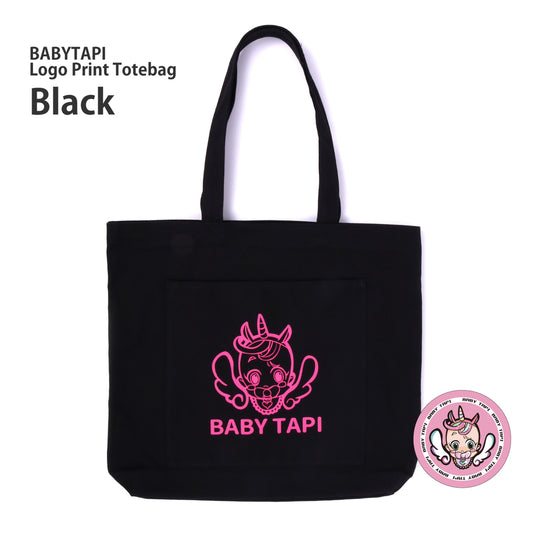 BABYTAPI ロゴプリント トートバッグ(Black)