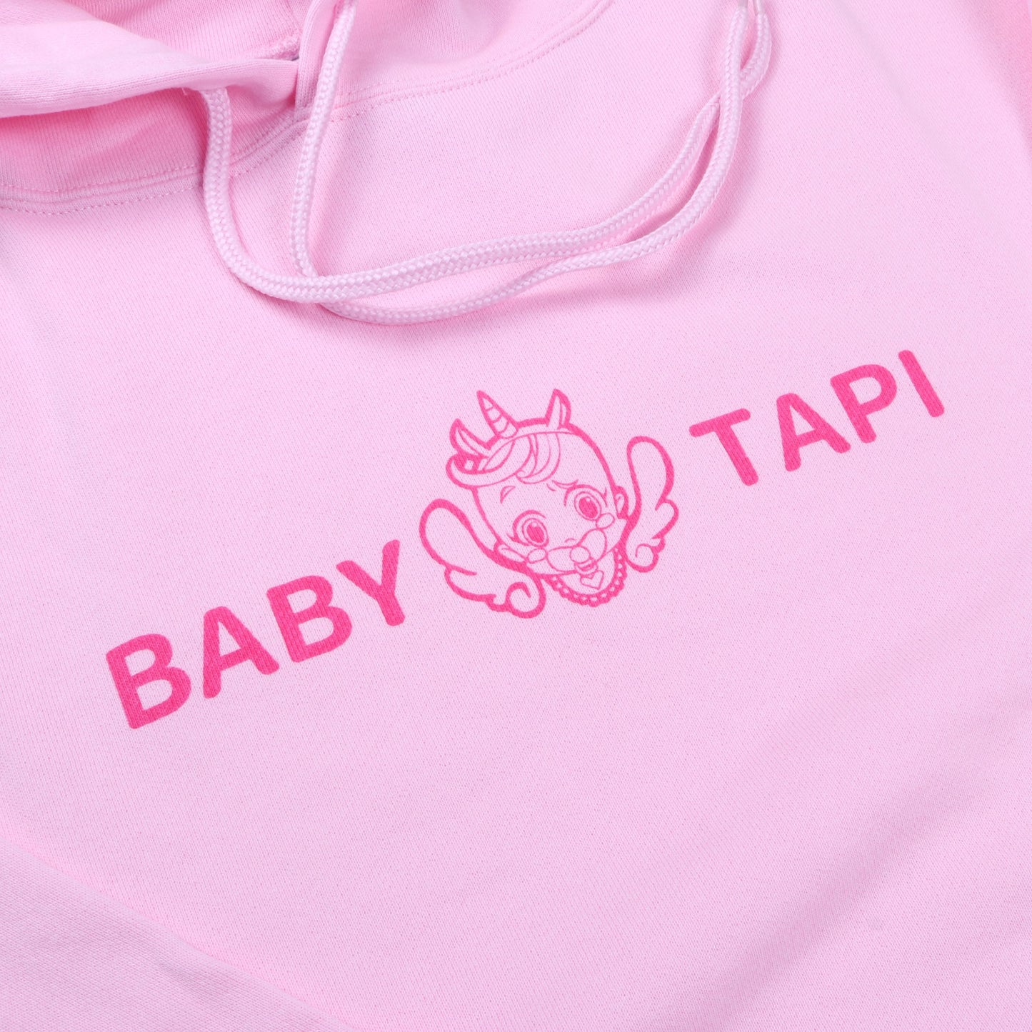 BABYTAPI　ロゴプリント　プルパーカー[裏毛]　Pink