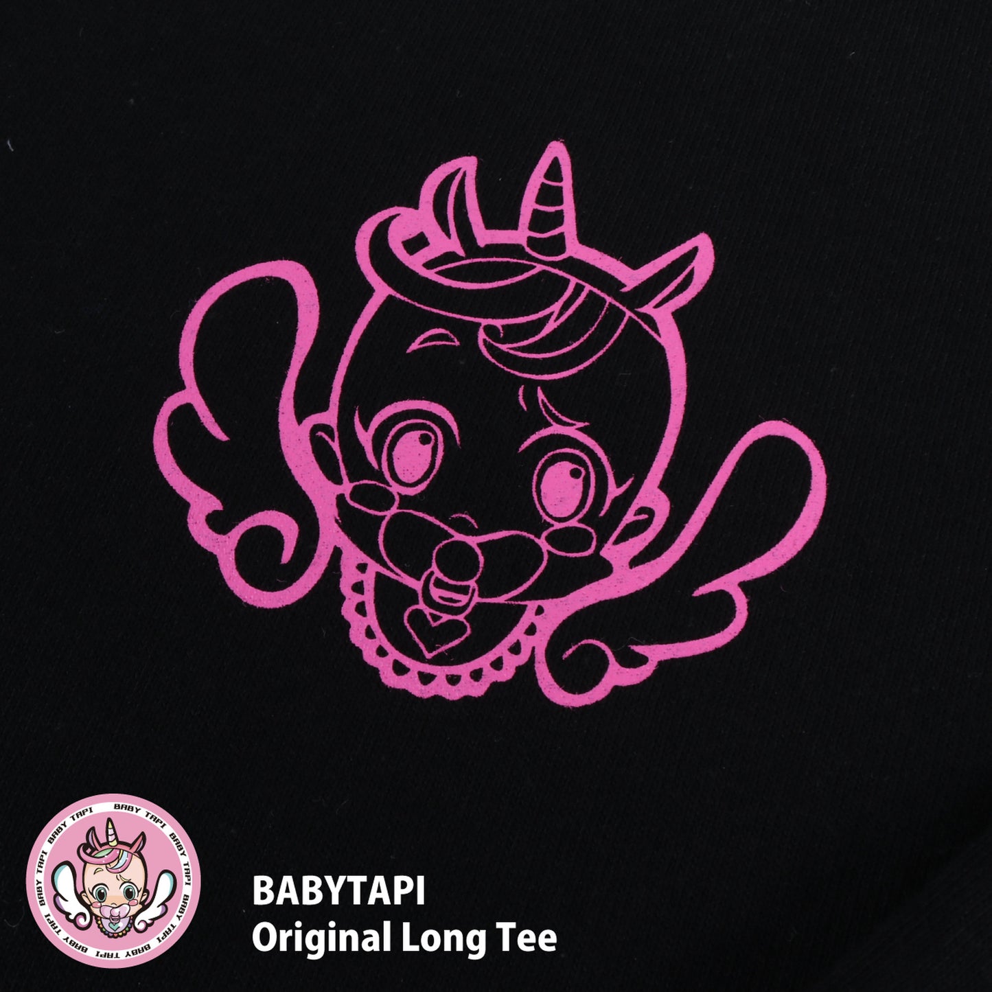 BABYTAPI　ロゴプリントロンT [Black] BT-003