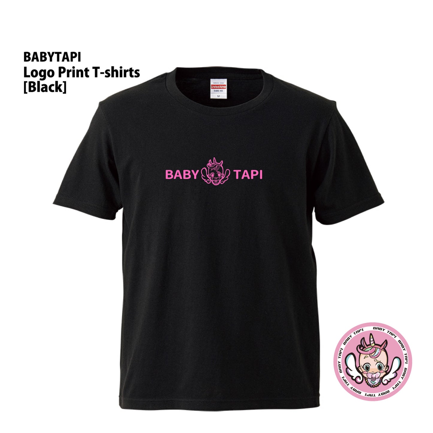 BABYTAPI　ロゴプリントT [BLK] BT-002